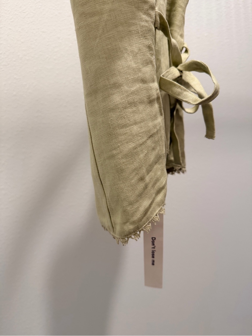 Reformation Pistachio Linen Button-Front Top - Picture 6 of 8